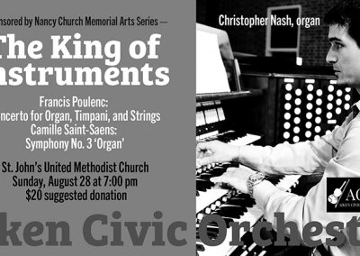 "The King of Instruments" concert ad